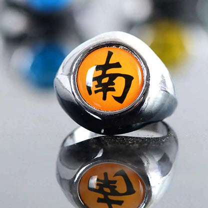 10PCS/Set Anime Akatsuki Itachi Metal R-ings Cartoon Cool Cosplay Accessory Props Boy Children Action Figure Toy Gift