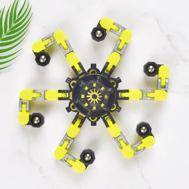 Glow in Dark Transformable Fidget Spinners Fingertip Gyro Toys Decompression Deformed Spinner Goodie Bag Suffers Party Favors