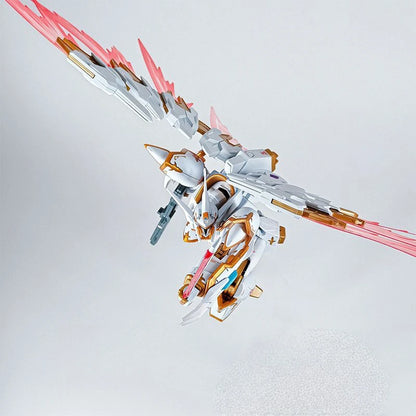 Hg 1/144 Seed Freedom Black Knight Squad With Light Wings Water Sticker Action Figures Assembled Model Kit Collectible Toys Gift
