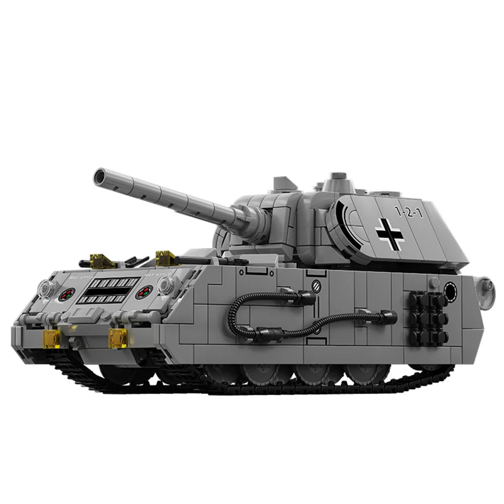 World War 2 WW2 Army Military Soldiers SWAT Half Tracked Armor Vehicle Trailer Assemble Building Blocks Bricks Children's Toys