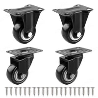 2 fixed 2 swivel