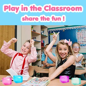 3Pcs Squishy Ice Cube Fidget Toy Square Shape Squishy Stress Ball Squeeze Toys Stress Relief Sensory Toy For Kids Adults Gift