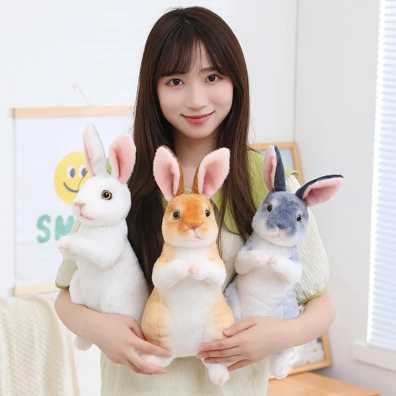 Huge Mini Simulated Animal Dog Rabbit Toys Cute Animal Soft Simulation Doll Easter Birthday Gift Kids Toy Bedroom Decor