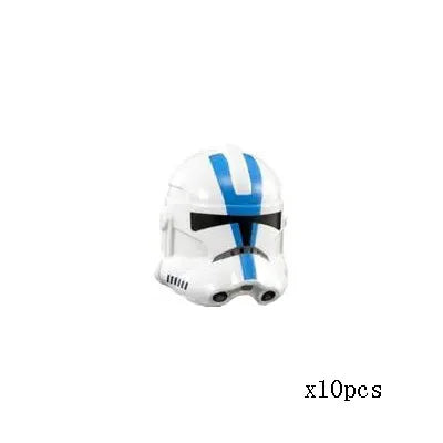 Brick Parts Headgear Clone Soldier Cape Lightsaber Flag Helmet Holes Plain Classic Piece Building Block Toy Accessory Bricklink