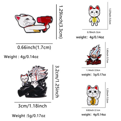 Anime Characters Enamel Brooches Badge on Backpack Lapel Pins For Clothing Fashion Jewelry Accessories Friend Gifts