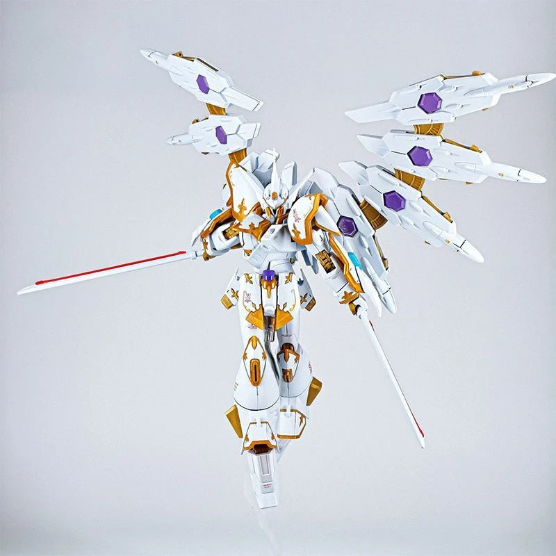 Hg 1/144 Seed Freedom Black Knight Squad With Light Wings Water Sticker Action Figures Assembled Model Kit Collectible Toys Gift