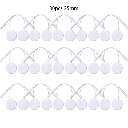 25mm Self-Adhesive Electrode Pads with Conductive Gel for EMS Electric Muscle Stimulator Pulse Massager Replacement Accessory