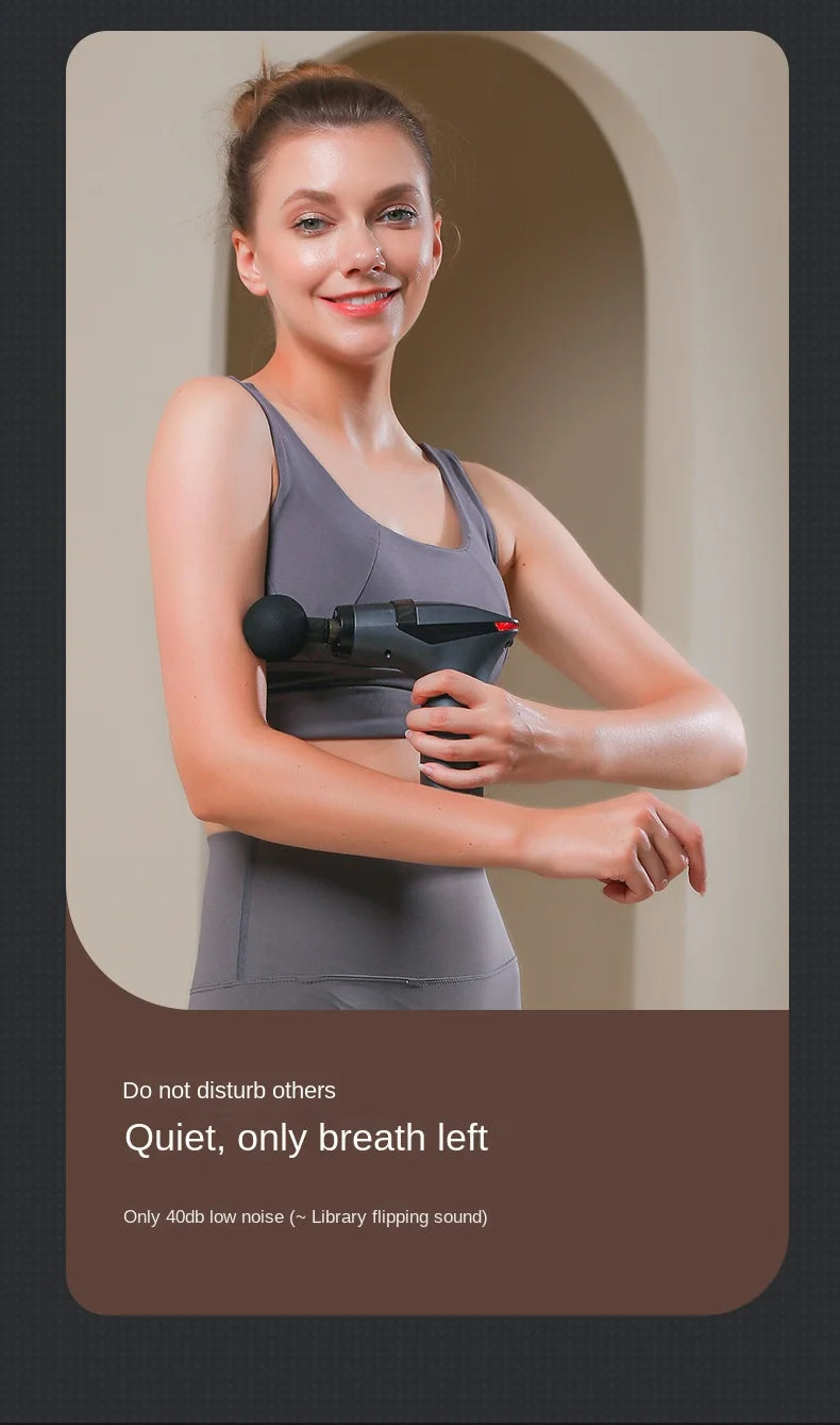 Hot Selling Long-handle Electric Massage Gun: Multifunctional for Muscle Relaxation, Deep Tissue Percussion Relief