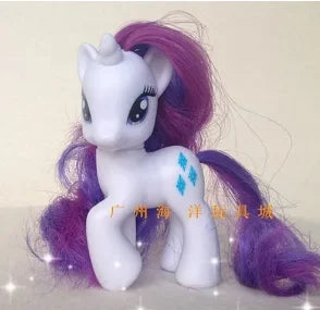 Genuine Hasbro My Little Pony Anime Figures Classic Twilight Luna Princesses Rarity Ornaments 8cm Collection Pony Toy Gifts