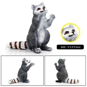 Oenux Forest Wild Animals Badger Brock Tapirus indicus Beaver Anteater Action Figures Model PVC Collection Education Kid Toy