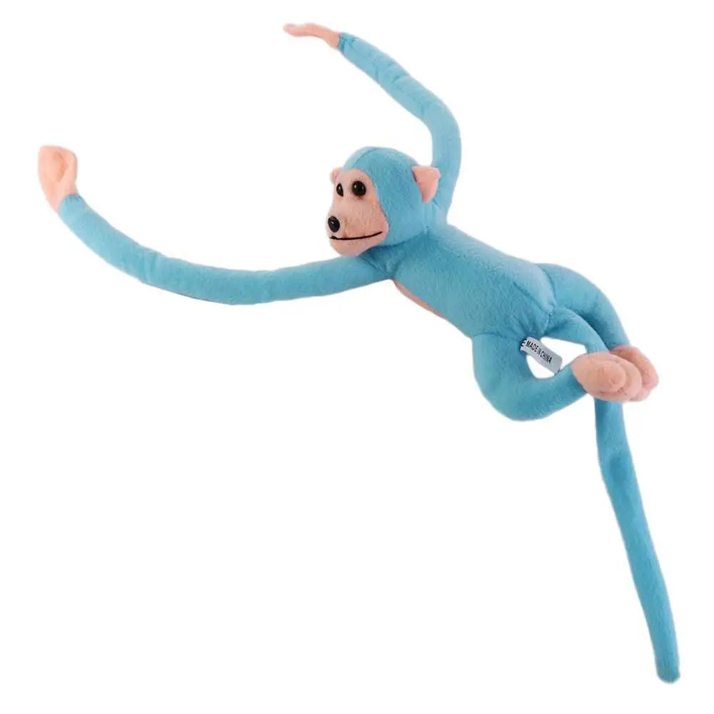 60CM Long Arm Monkey Plush Toy Anti-collision Banana Monkey Curtain Strap Monkey Doll Stuffed Toy Birthday Wedding Party Decor