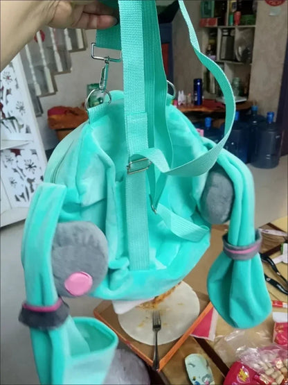 Hatsune Miku Shoulder Bag New Backpack Cute Anime Girl Plush Cartoon Kawaii Knapsack Student Bag Packet Kids Gifts Toys