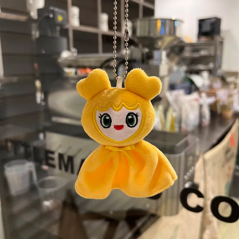 9pcs New Korean Super Star Plush Keychain Pendant TWICE Momo lovely Doll Keybuckle Plush Toy for Fans ONCE Girls