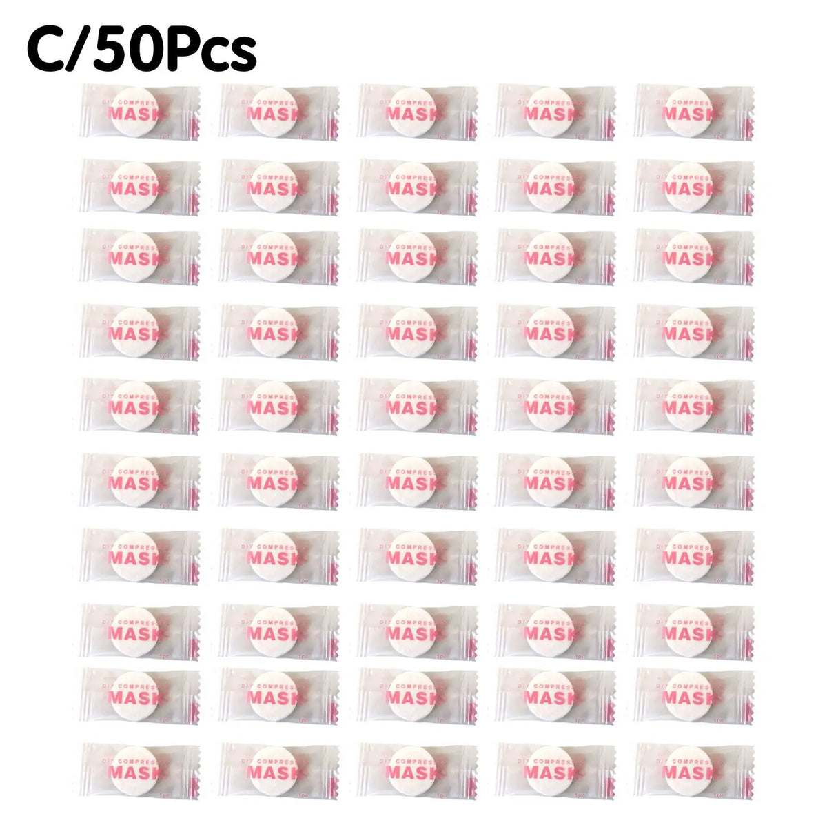 30/50pcs Disposable Compressed Facial Mask Portable Travel Non-woven Face Mask Skin Care Cotton Wrapped Masks Paper