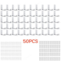 50PCS-Silvery