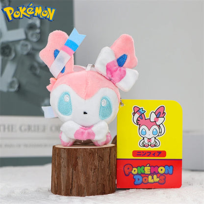 Pokemon Eevee Umbreon Sylveon Espeon Vaporeon Plush Toys Keychain Gengar Duskull Haunter Flareon Stuffed Peluche Doll Gifts Kids
