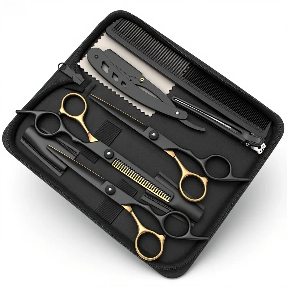 Hair Scissors Professional High Quality - Japan Steel 440C Barber Scissors, Hairdressing Scissors, Hair Cutting Shears, Sharp Bl