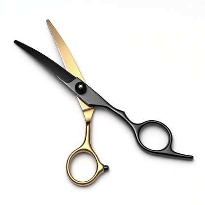 6" Professional Hair Styling Kit Includes Straight Curved Thinning Shears and Comb Stainless Steel Construction for Salon Home