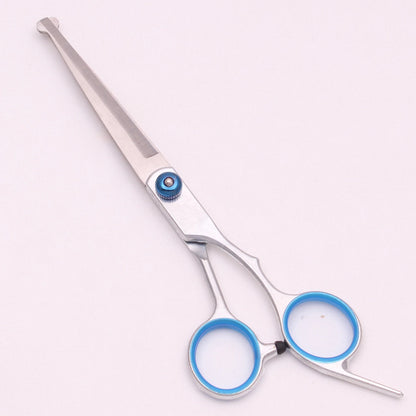 6.0'' Pet Grooming Safety Scissors Hair Cutting Curved Thinning Comb Shears Sets For Home Dogs Cats Salon C3066