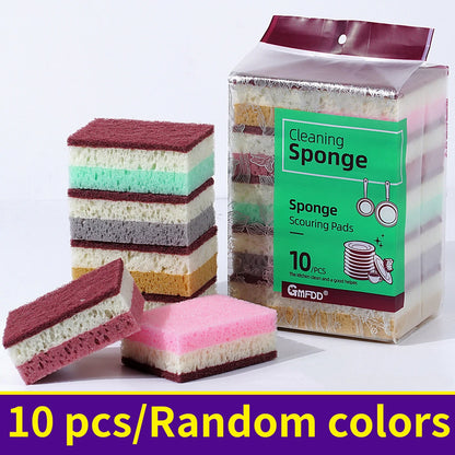 High density sponge cleaning cloth, dishwashing cloth, non greasy kitchen and catering supplies, sponge brush, pot and bowl