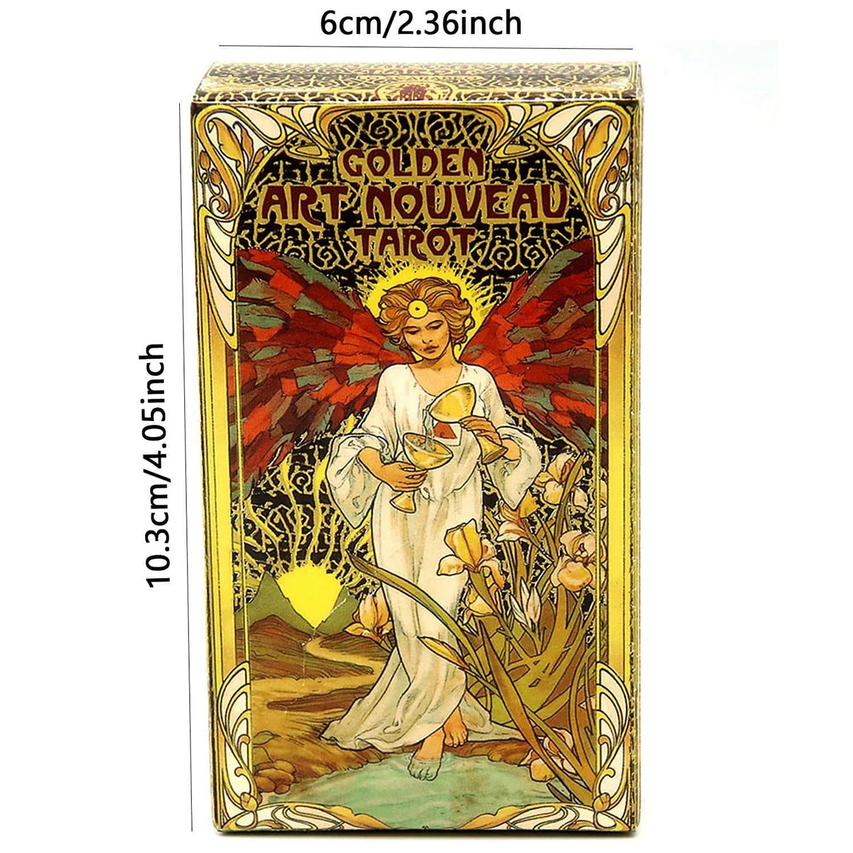 78pcs/Set-golden Art Nouveau Tarot tarot card board game, Golden Art Unzipping card game