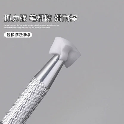 100pcs Gradient Sponge Brush for Nail Art, Gel Polish Brush, Glitter Powder, Manicure Accessory