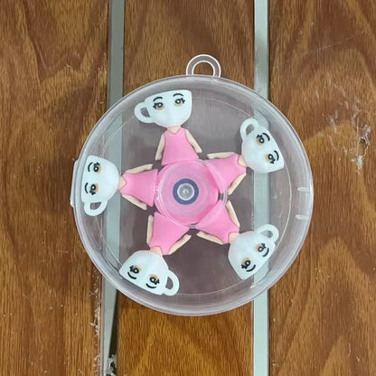 Italian Brainrot Tung Deformed Fidget Spinner Chain Toy Antistress Hand Spinner Vent Toy Adult Stress Relief Fidget Sensory Gyro