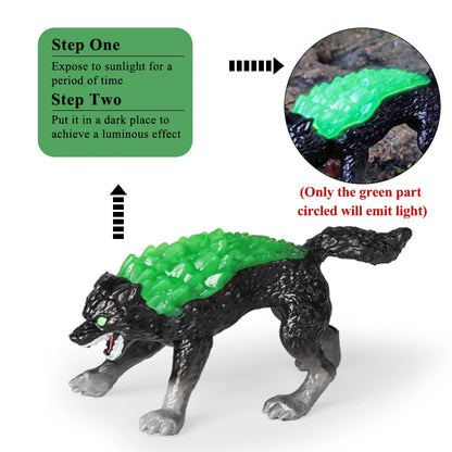 Oenux White Tiger Griffin Cerberus Lion Panther Tree Monster Fire Dragon Dinosaurs Model Action Figures Collection Kid Toy