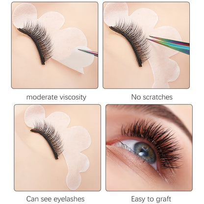 HOT 50 pair Grafting Lash Flower Clouds Patches Gel Eye Pads Eyelash Extension Paper Patches Eye Tips Sticker Wraps Makeup Tools