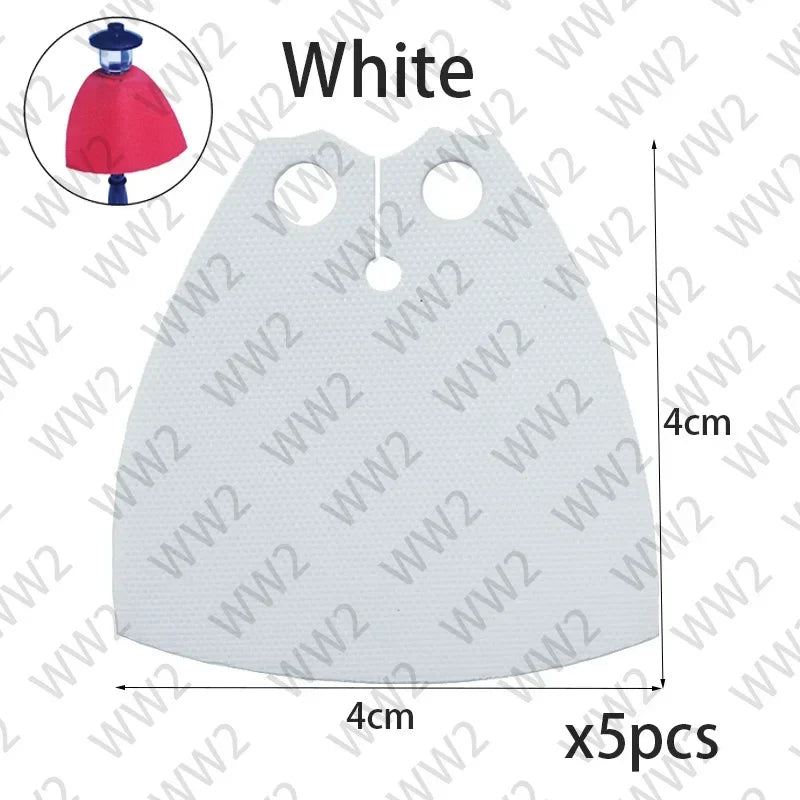 Brick Parts Headgear Clone Soldier Cape Lightsaber Flag Helmet Holes Plain Classic Piece Building Block Toy Accessory Bricklink