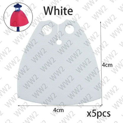 Brick Parts Headgear Clone Soldier Cape Lightsaber Flag Helmet Holes Plain Classic Piece Building Block Toy Accessory Bricklink