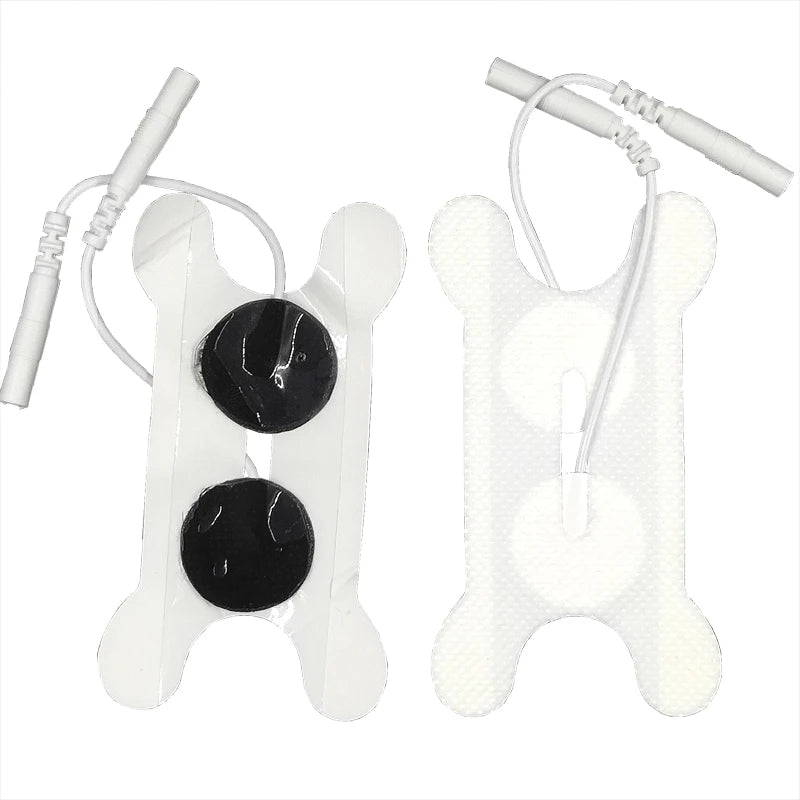 10/20pcs Electrode Pad Self Adhesive Electrodes Reusable Patch Non-woven Gel  2mm Tail Type Snap-on Electrode Paste