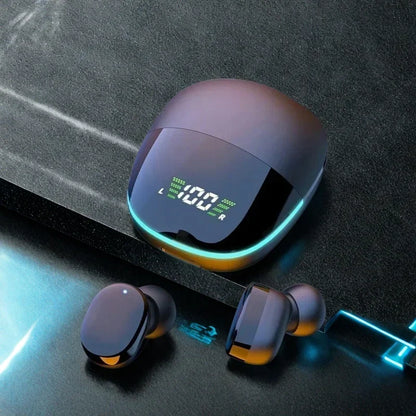 NEW TWS Fone Bluetooth Headphones with Mic LED Display Earbuds Wireless Bluetooth Headset Noise Cancelling Earphones