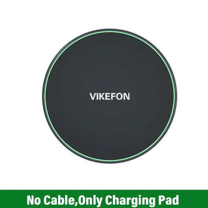 Wireless Charger For iPhone 17 15 14 13 12 X Pro Max Induction Fast Charging Pad Dock Station For Samsung S23 S22 Xiaomi Huawei