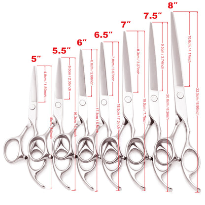 Professional Barber Scissors Set Japanese Steel Straight Thinning Texturizing Shears Precision Ground Sharp for Salon Home  Use