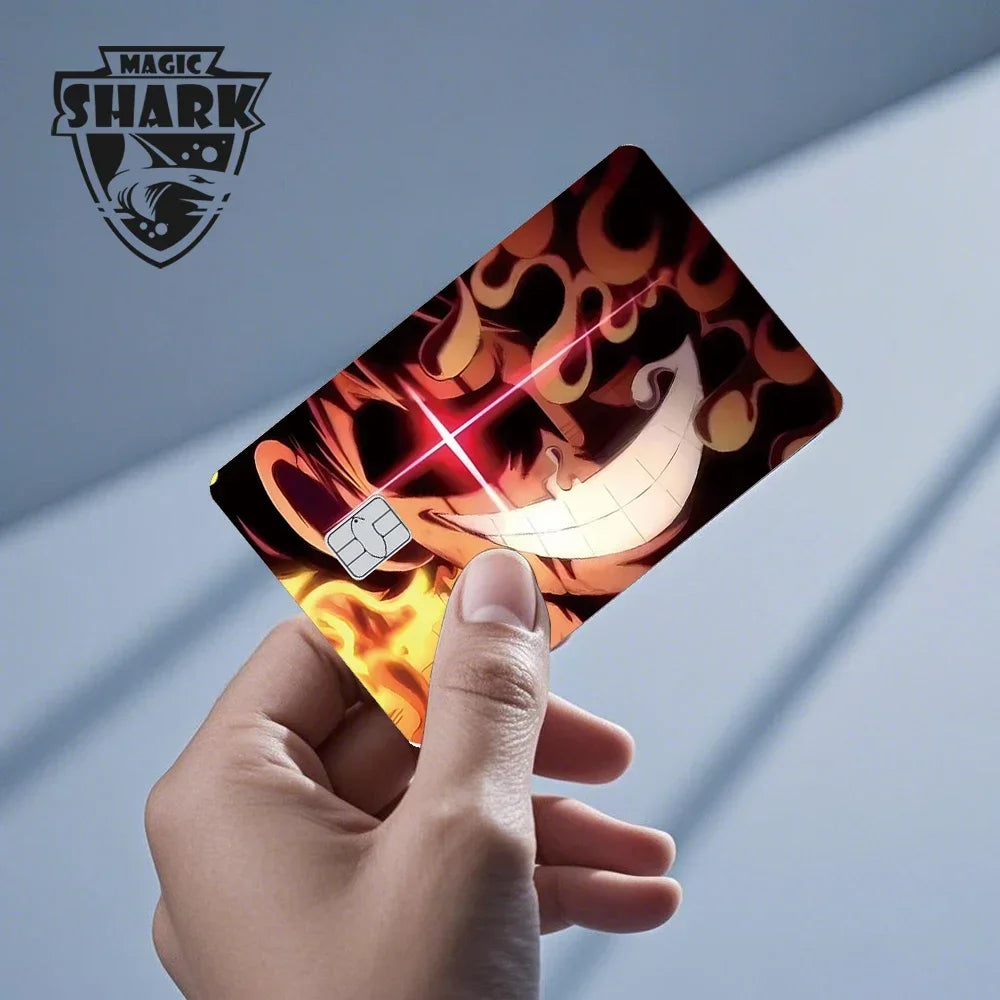 Magic Shark Wanted Anime 3M PVC Matte No Fade Skin Cover Sticker for Metro Debit Credit Card