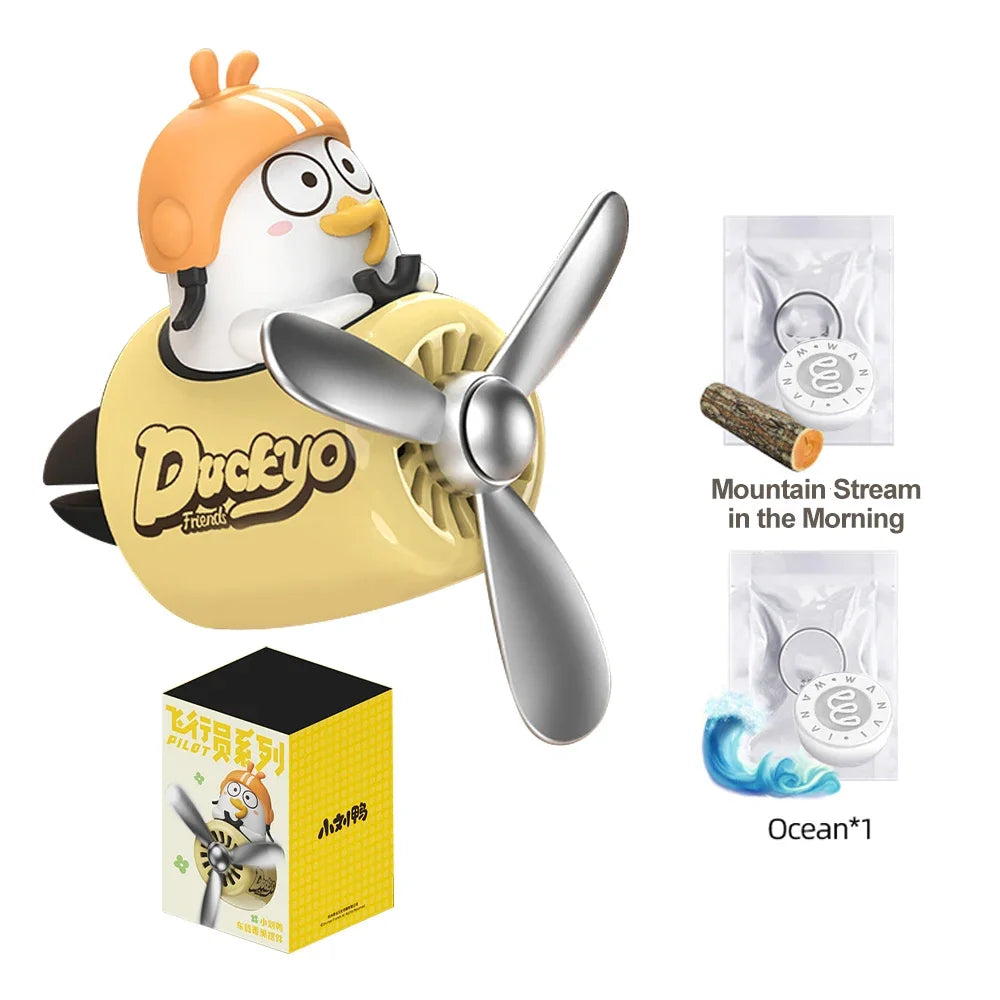 Cool Bear Pilot Car Air Freshener Rotating Propeller Air Outlet Perfume Fragrance Flavoring 자동차 공기 청정기 Accessories 방향제 차량용