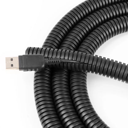 3/5/10m PP Insulated Corrugated Pipe AD 7.5 ~ 34.5mm Wire Harness Threaded Hose Plastic Auto Mechanical Line Protection Sleeving