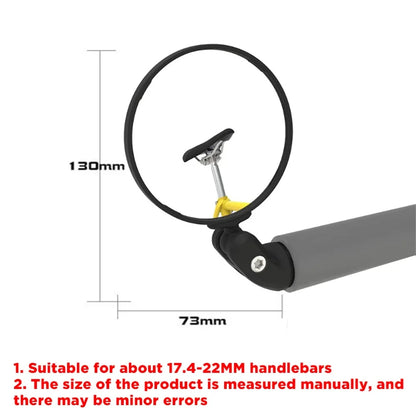 Universal Bicycle Mirror Rearview Adjustable Rotate Wide-Angle Cycling Handlebar Rear View Mirrors for MTB Road Bike Accessori