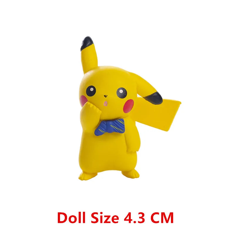 Pokemon Anime Figure Pikachu Eevee Charizard Mewtwo Cartoons Figure Collection Model Pocket Monster Action Toys Kids Birthday Gi