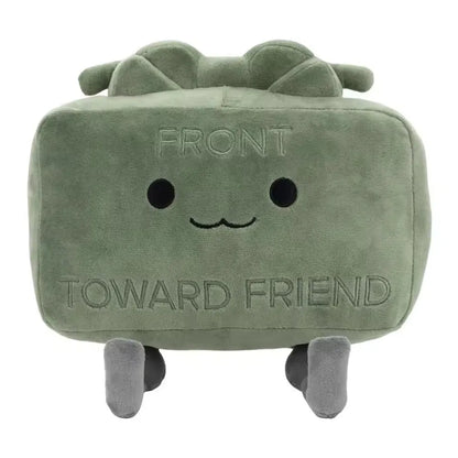 New 20CM Clay the Claymore Plush Doll Kawaii Green Square Doll Pillow Accessories Gift Collection Model For Kid Birthday Gifts