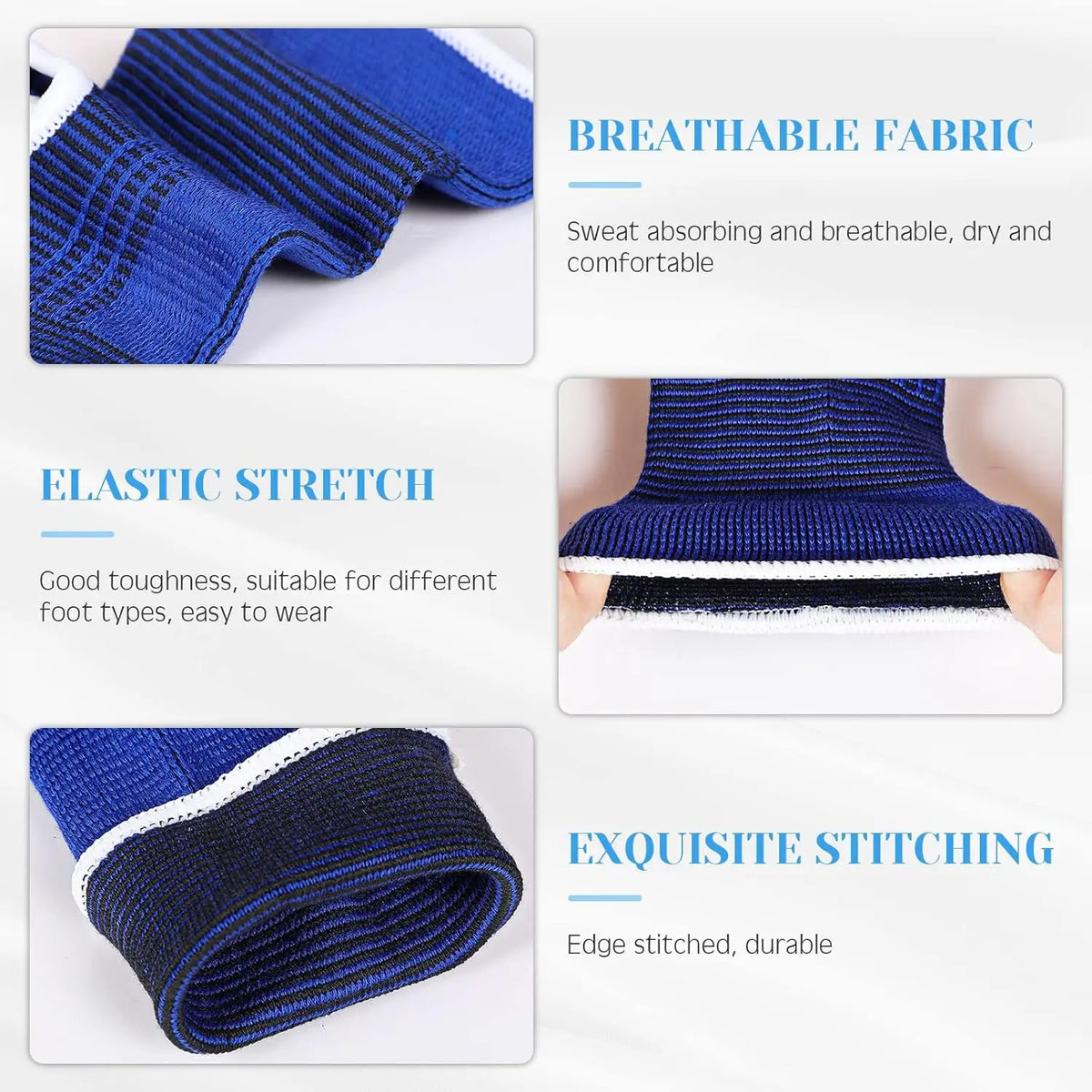 2026 new 1 pair of one size elastic breathable ankle support sled.Professional protective gear is used for running and cycling.