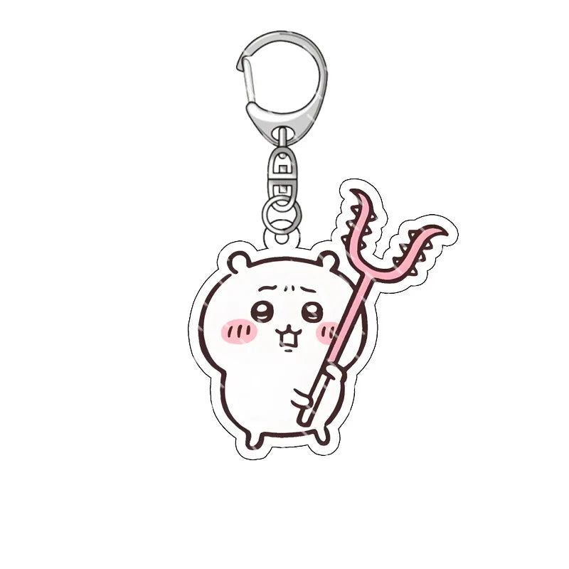 Chiikawa Pendant Anime Comic Acrylic Peripheral Keychain Hachiware Usagi Cute Pendant Bag Hanging Decoration Decoration
