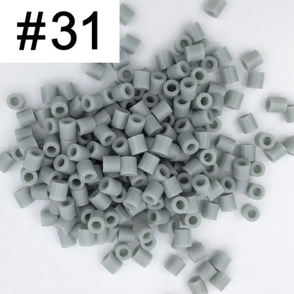 5mm 1000PCS  Black white gray blue green purple Hama Beads for Kids Iron Fuse Beads diy Puzzles Pixel Art Gift Children Toy