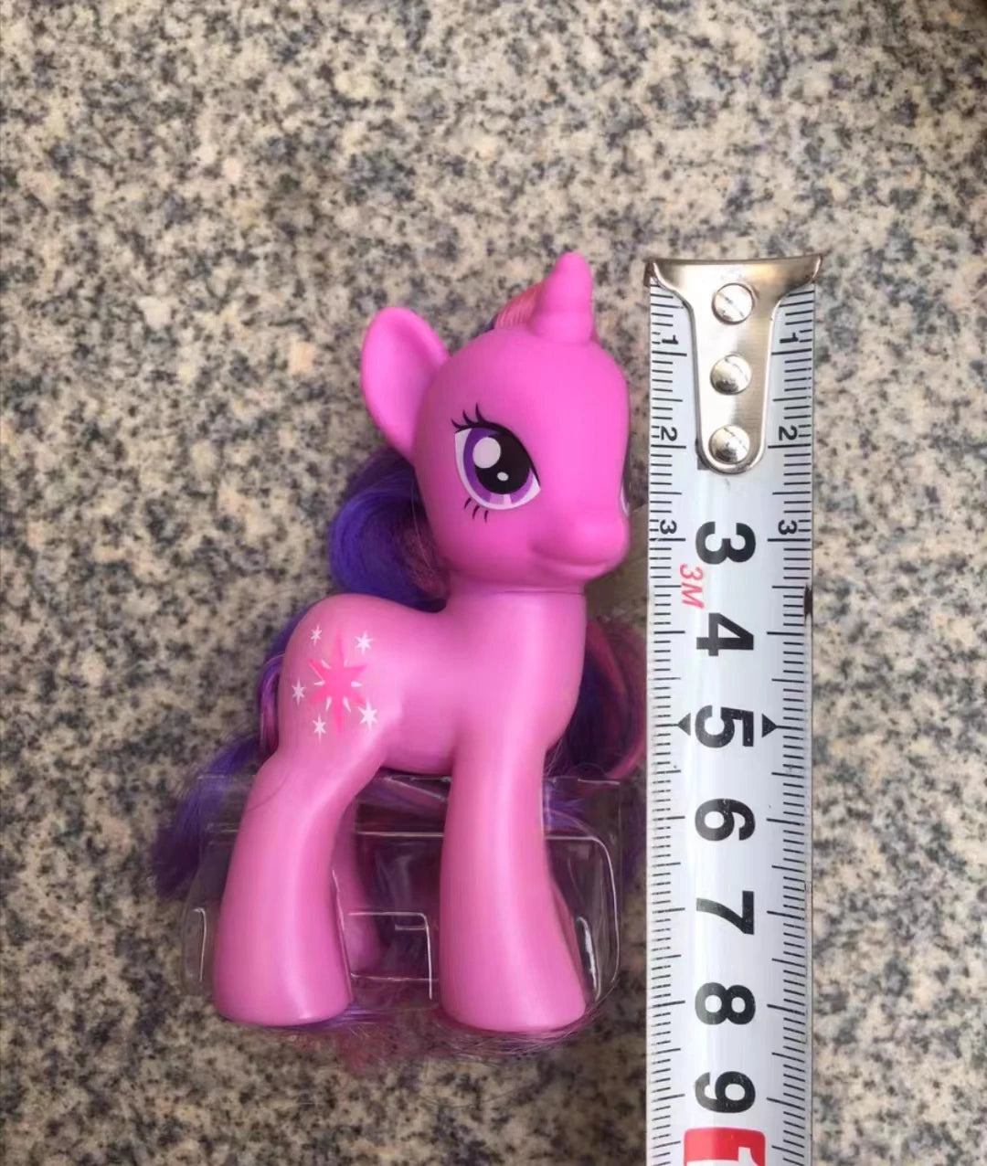 Genuine Hasbro My Little Pony Anime Figures Classic Twilight Luna Princesses Rarity Ornaments 8cm Collection Pony Toy Gifts