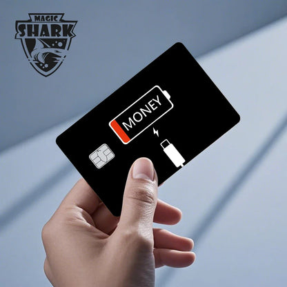 2025 New Magic Shark Anime Money Charge 404 Error ID Game Machine Film Skin Sticker for Debit Bank Credit Card