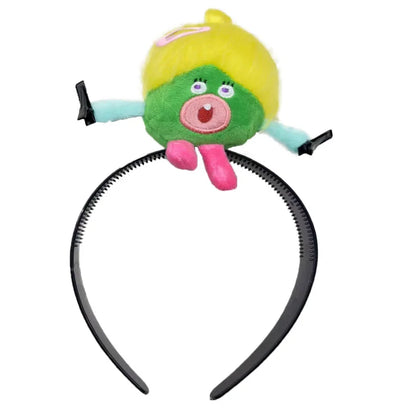 Ratatouille Mouse Head Hairband Capybara Funny Plush Hair Hoop Halloween Decor Capibara Women Hair Band Makeup Headdress Hairpin
