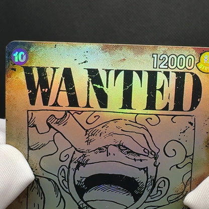 One Piece TCG OPCG English Character card 4 Emperors Wanted Poster Luffy Shanks Teach Buggy Textured Foil Card