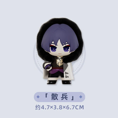 Mihoyo Genshin Impact Fatui Harbinger Q Version Series Blind Box Desktop Mini Doll Model Toys Trend Decoration Surprise Gifts