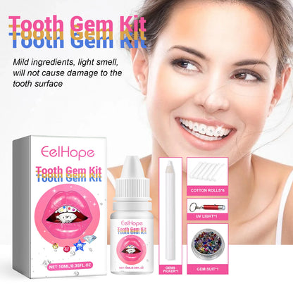 Tooth Gem Glue Dental Adhesive for Tooth Gems Diamond Kit Glue Teeth Crystal Jewelry Sturdy Tooth Jewelry Orthodontic Gel 7/10ml